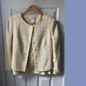 Chadwick’s Lemon Meringue Tweed Skirt Suit